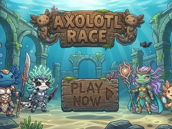 Axolotl Race game screenshot