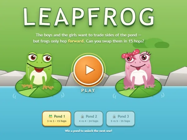 Leapfrog game screenshot