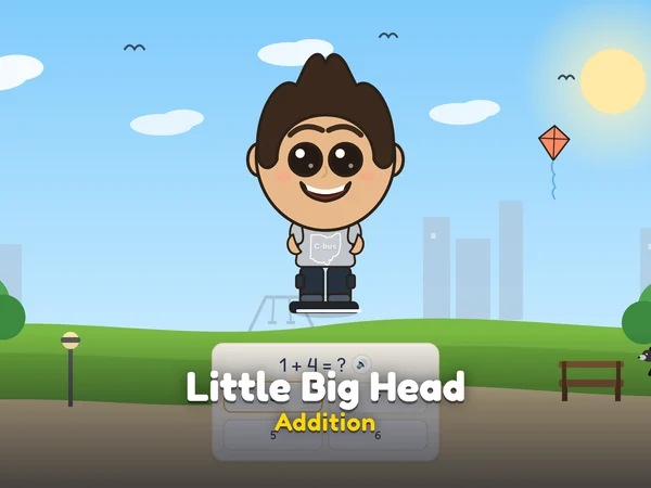 Little Big Head: Addition game screenshot