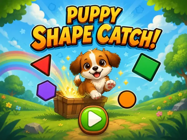 Puppy Shape Catch game screenshot
