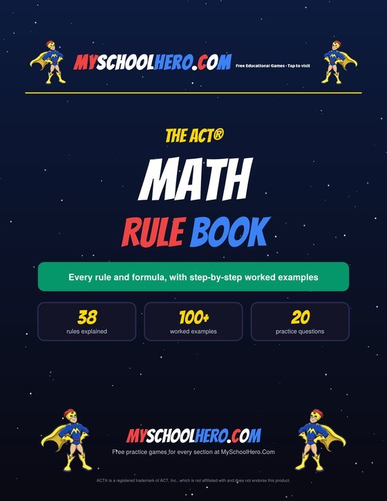 ACT Math Rule Book cover