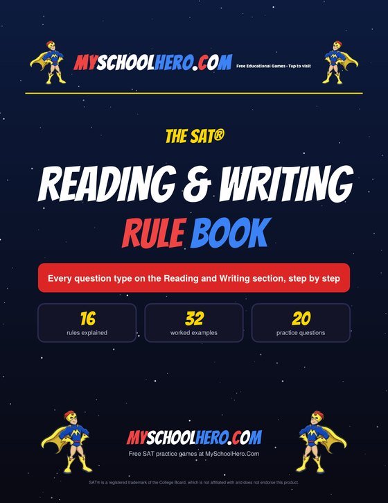SAT Reading and Writing Rule Book cover