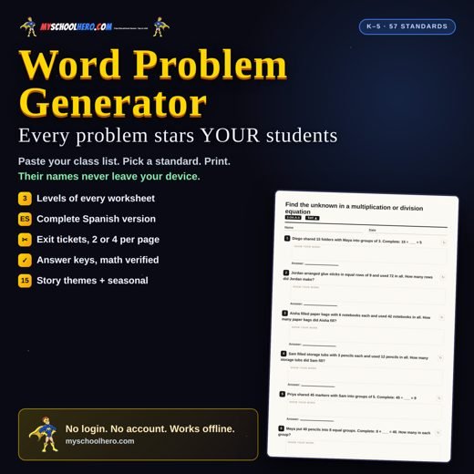 Word Problem Generator