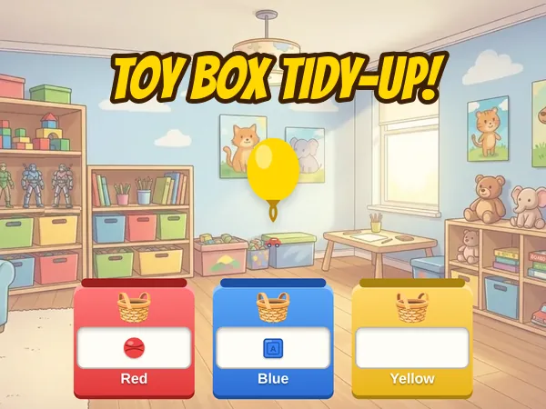 Toy Box Tidy-Up game screenshot